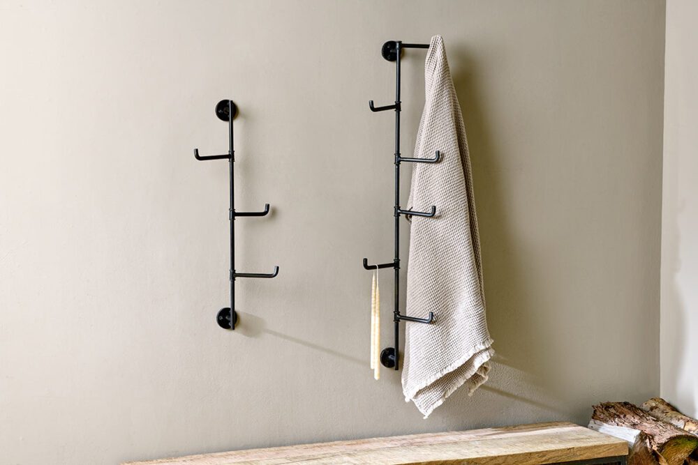 Aniko Wall Mounted Hook- Iron- 3 Hooks - 54 x 11 x 5cm