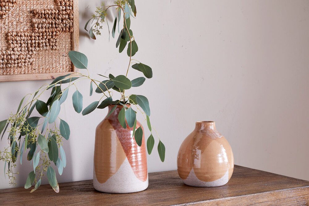 Lucia Ceramic Vase - Terracotta Mix- Small