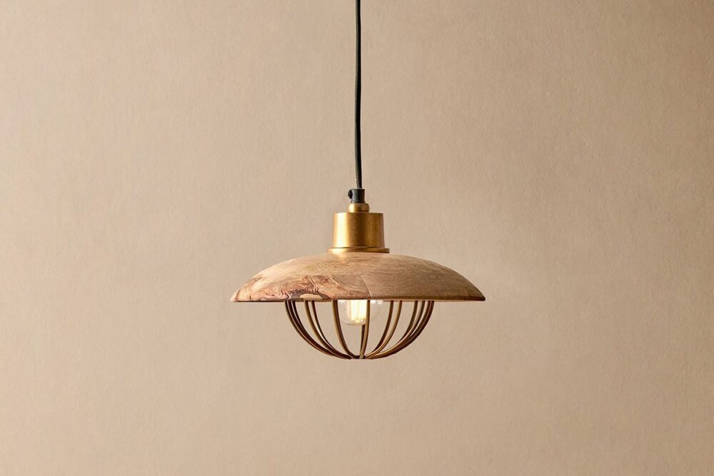 Chakai Wood & Metal Pendant - Small