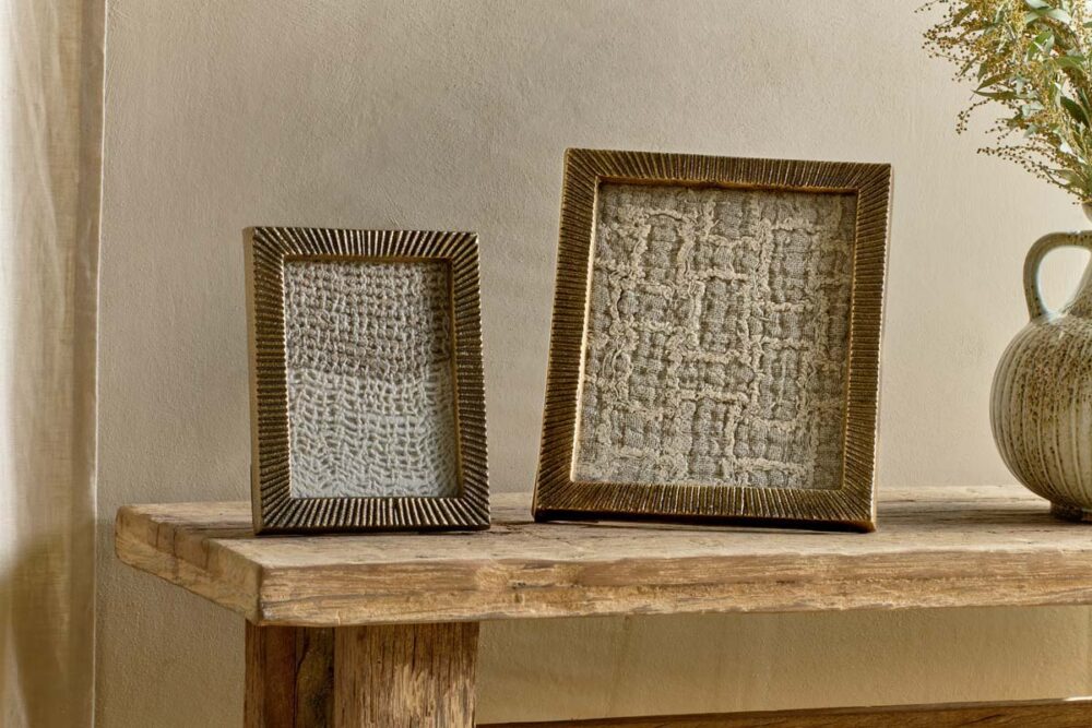 Ranoli Iron Etched Photo Frame - Antique Brass - 8 X10''