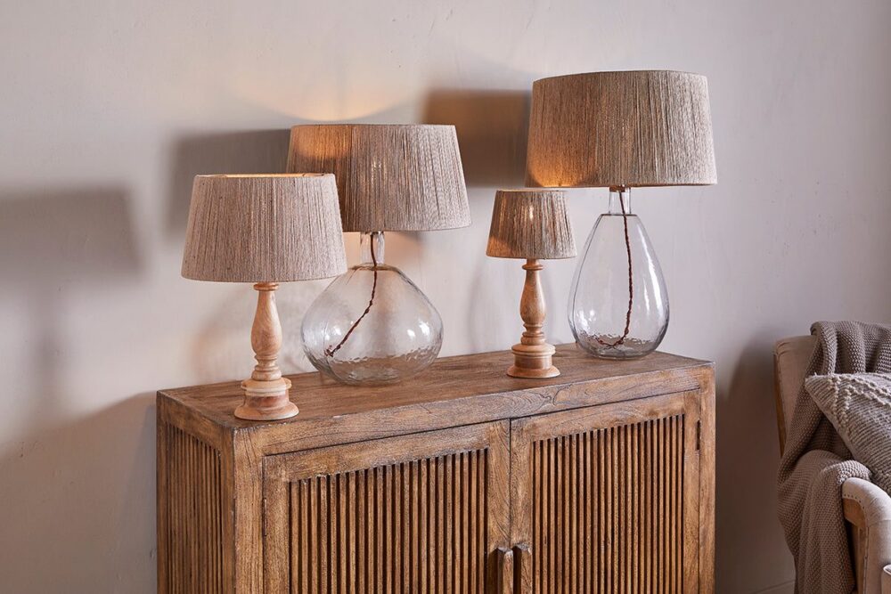 Tiwa Woven Jute Lampshade - Natural - Large