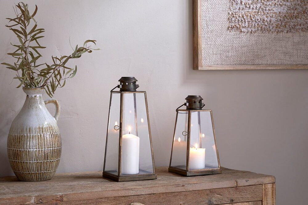 Giva Lantern - Antique Brass - Large