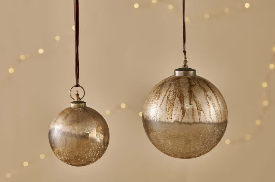 Konara Giant Bauble - Gold Crackle - Large
